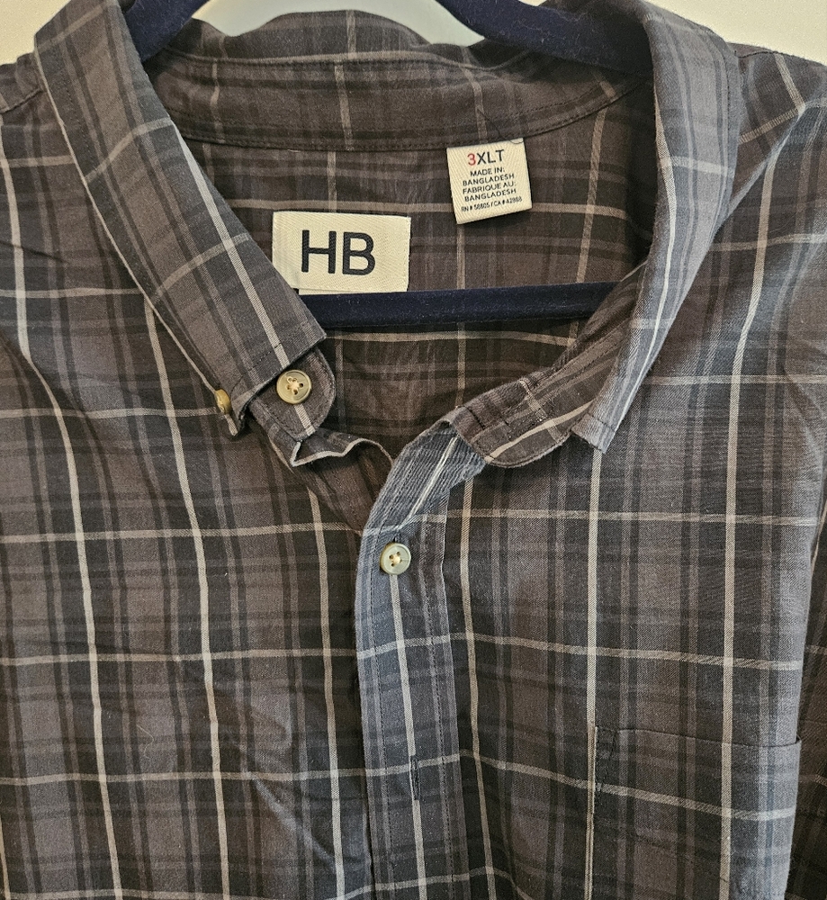 Harbor Bay Blue Casual Button Down Shirt